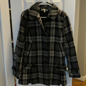 Grey and Purple Pea Coat